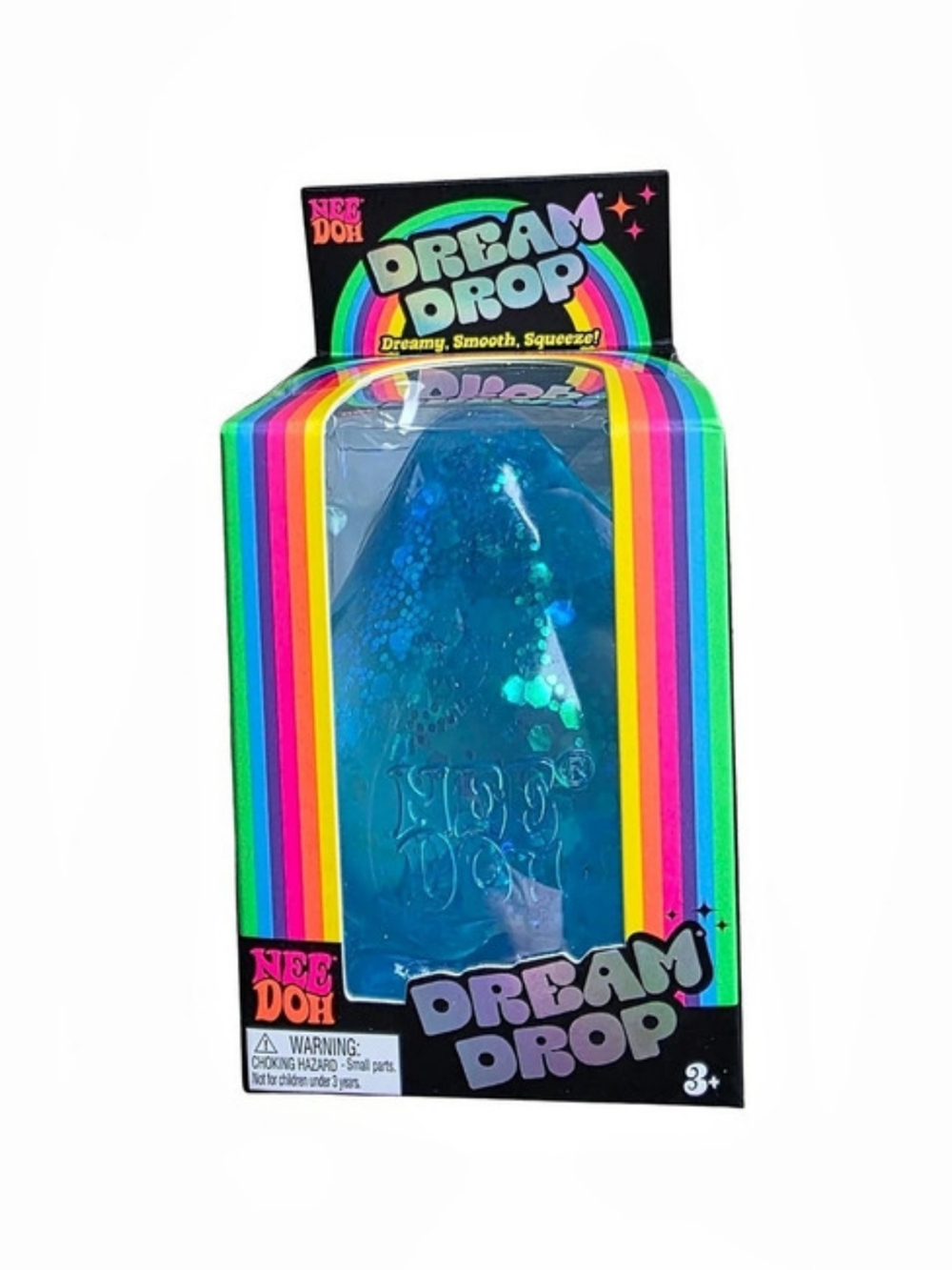 *AUTHENTIC* NeeDoh Dream Drop Blue Rainbow Stress Toy NWT